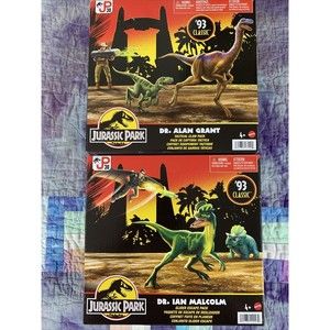 Jurassic Park 93 Classic Dr Grant Dr Malcolm  30th Anniversary Action Figure Set